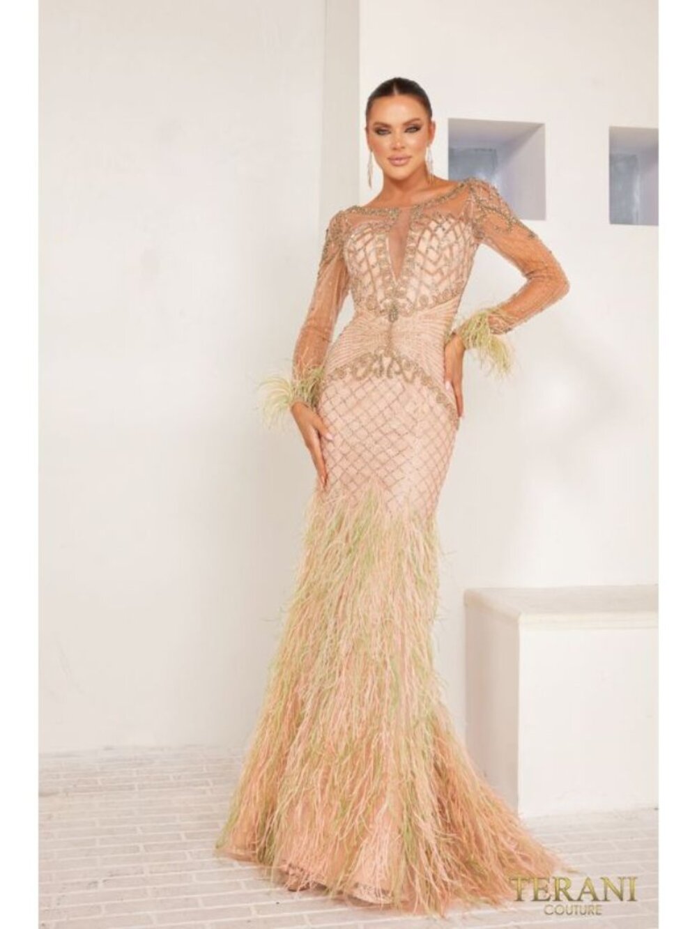 Clearance Sophisticated Evening Prom Long Formal Tulle Dress 241GL2631